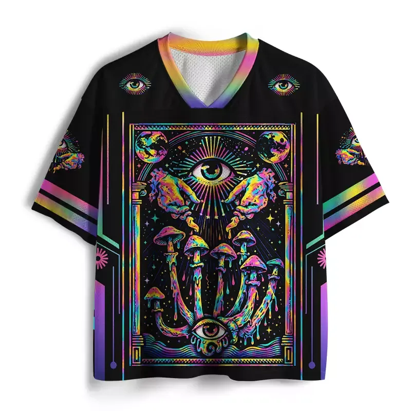 Designed Soulisfree Psychedelic Mind Garden Mesh Jersey