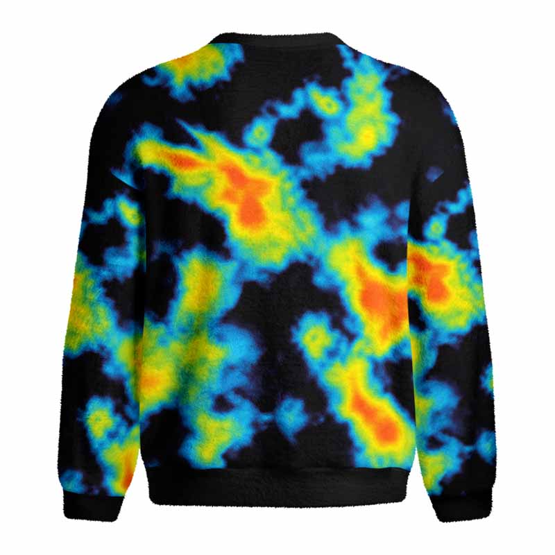 Soulisfree Thermal Heatmap Fuzzy Crewneck Sweater