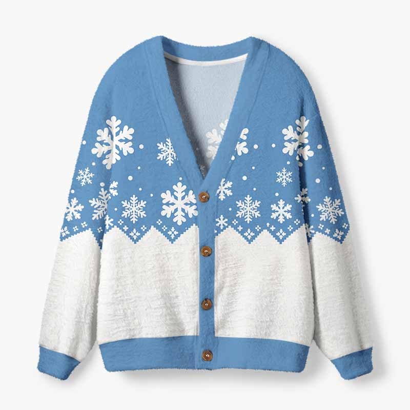 Soulisfree The Quiet Beauty Of Winter Fuzzy Cardigan Sweater