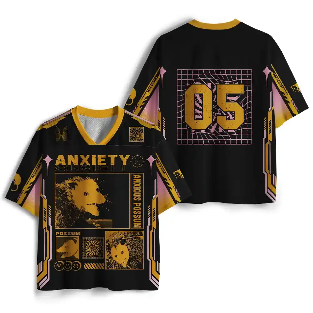 Personalized Anxiety Possum Mesh Jersey