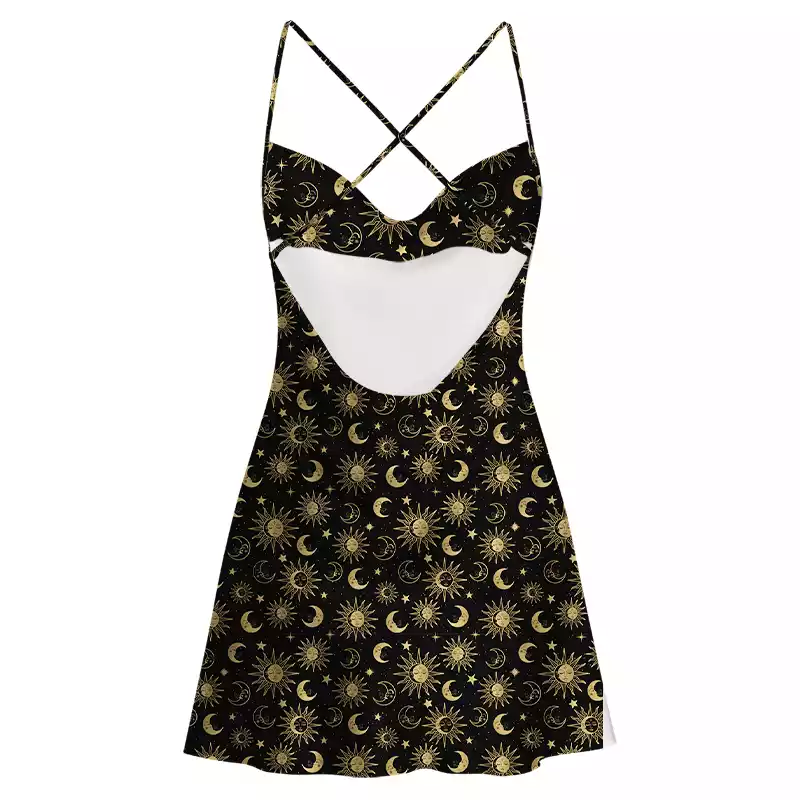 Soulisfree Stellar Dreams Satin Mini Dress