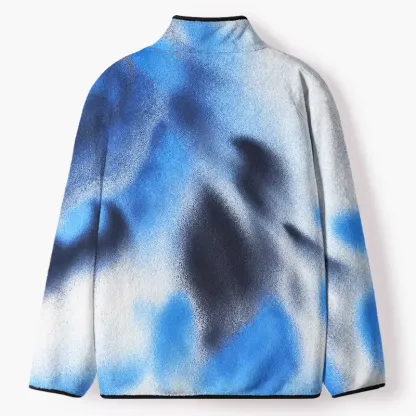 Soulisfree  Blue Haze Flannel Zip-Up Jacket