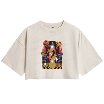 Flee Washed Crop T-shirt