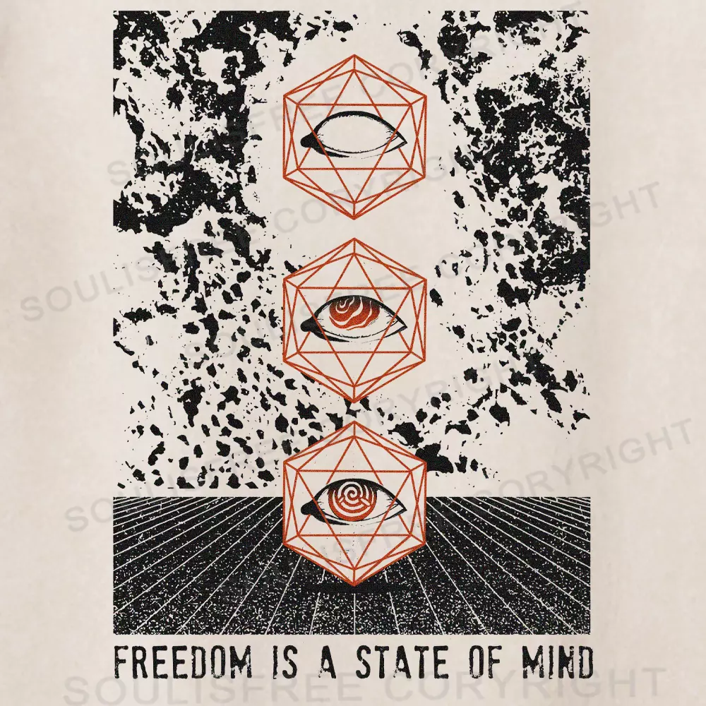 Freedom is a State of Mind Washed T-shirt