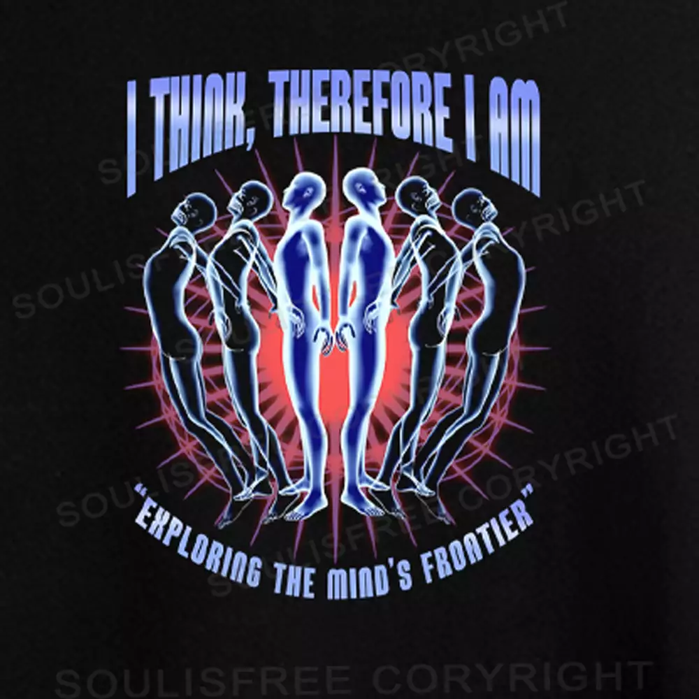 EXPLORING THE MIND'S FRONTIER Washed Crop T-shirt