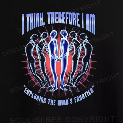 EXPLORING THE MIND'S FRONTIER Washed Crop T-shirt