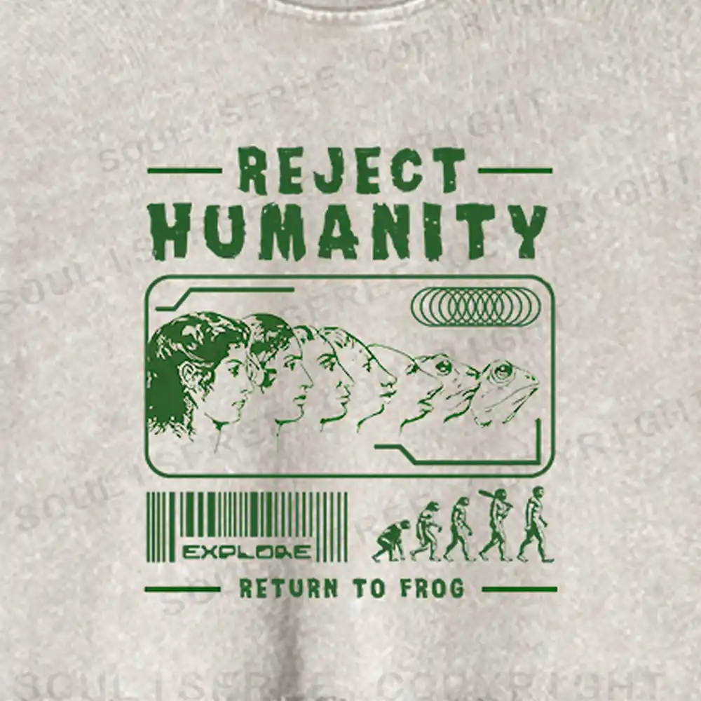 Return To Frog Washed Cropped Sweatshirt