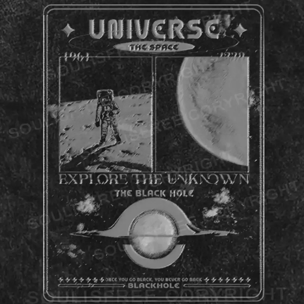 Explore the unknown Washed Space T-shirt