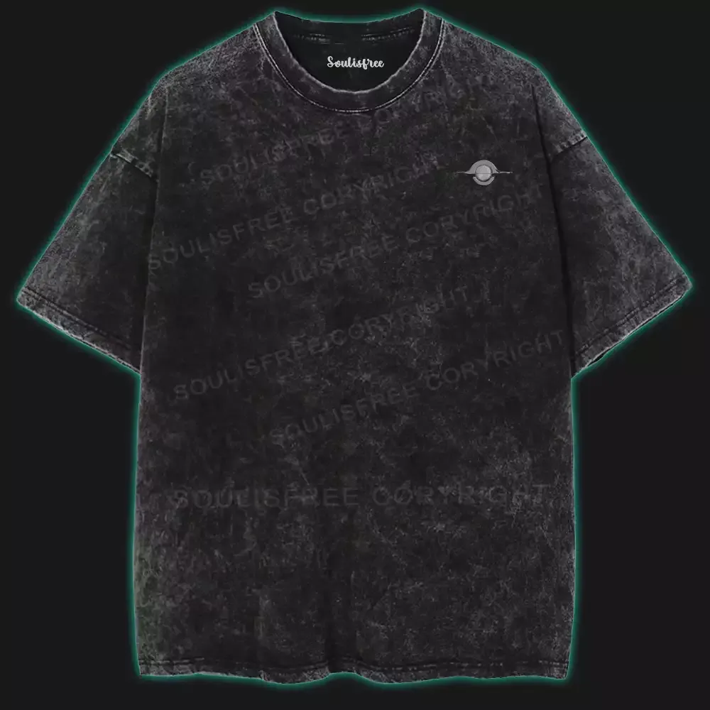 Explore the unknown Washed Space T-shirt