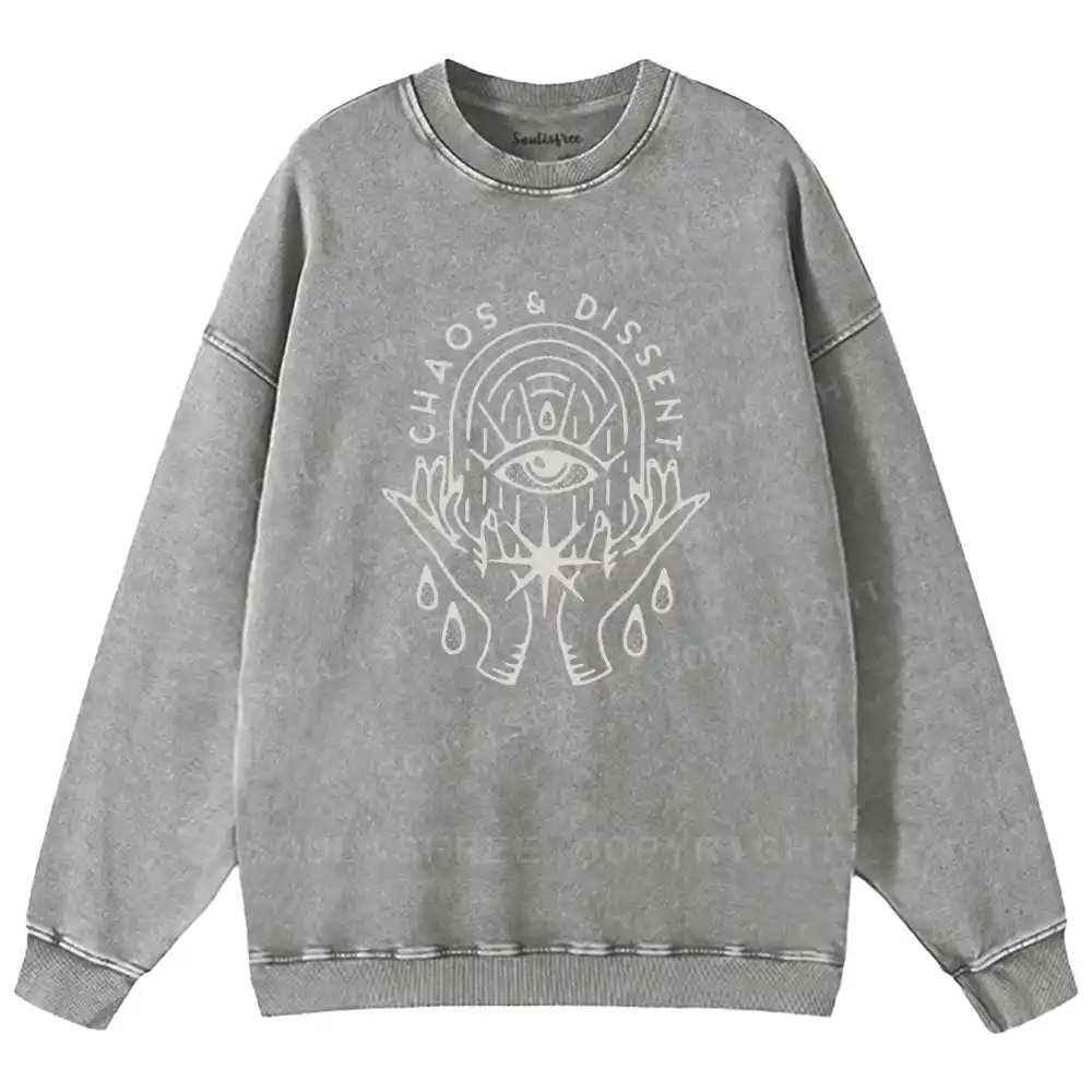 Eye of Rebellion Washed Sweatshirts