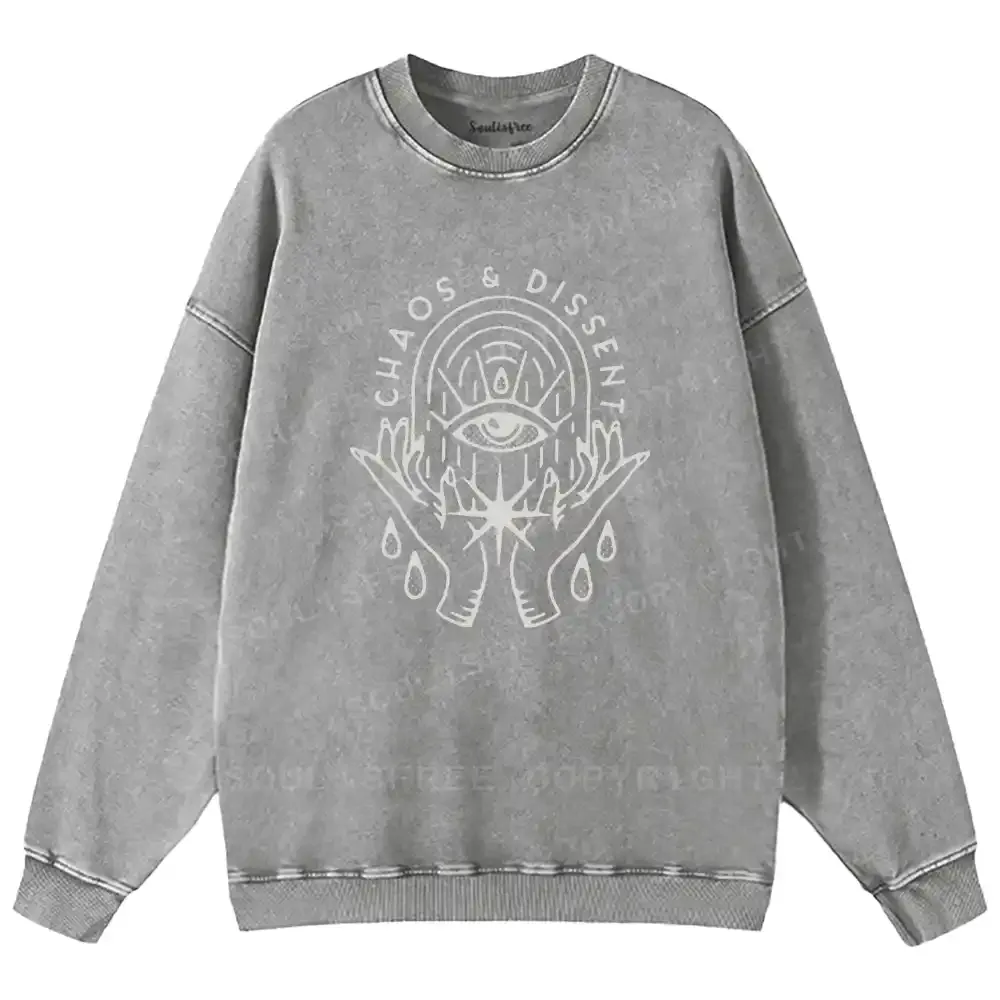 Eye of Rebellion Washed Sweatshirts