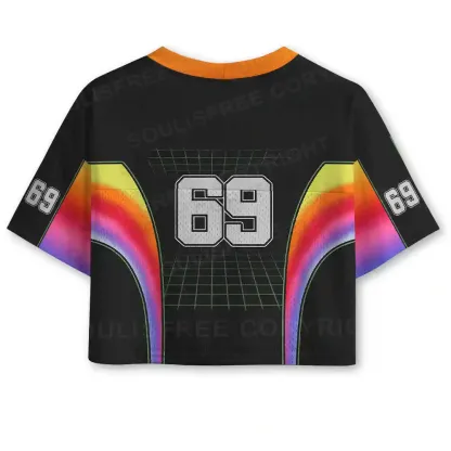 Digital Awakening Mesh Jersey Cropped Jersey