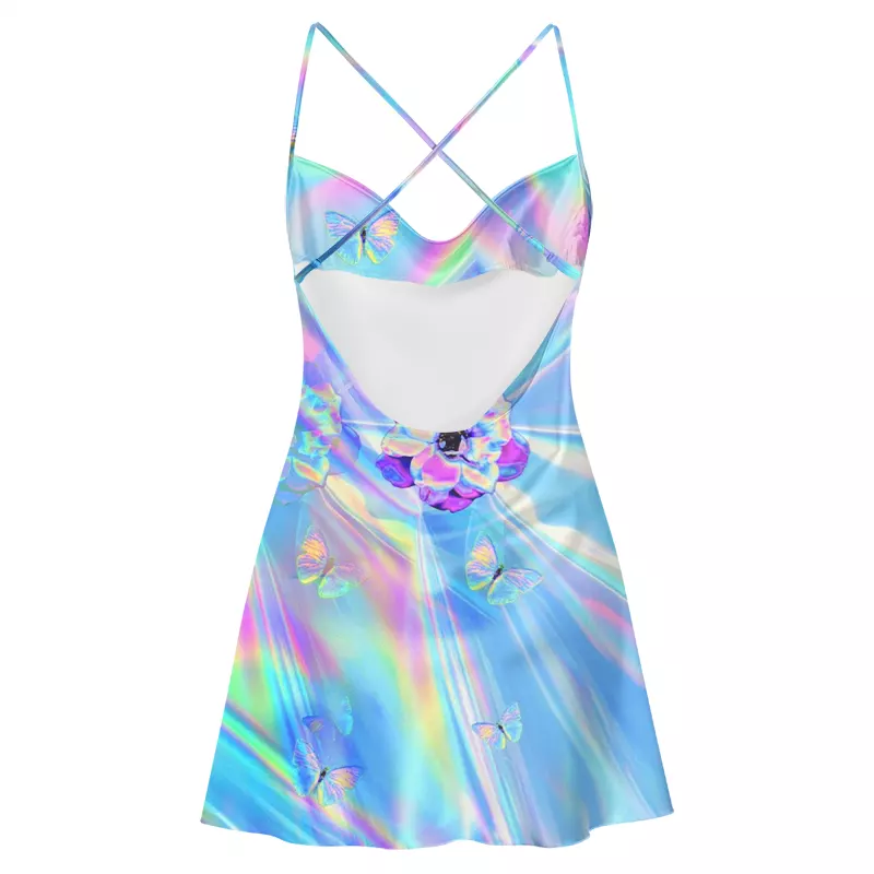 Soulisfree Dream Wave Satin Mini Dress