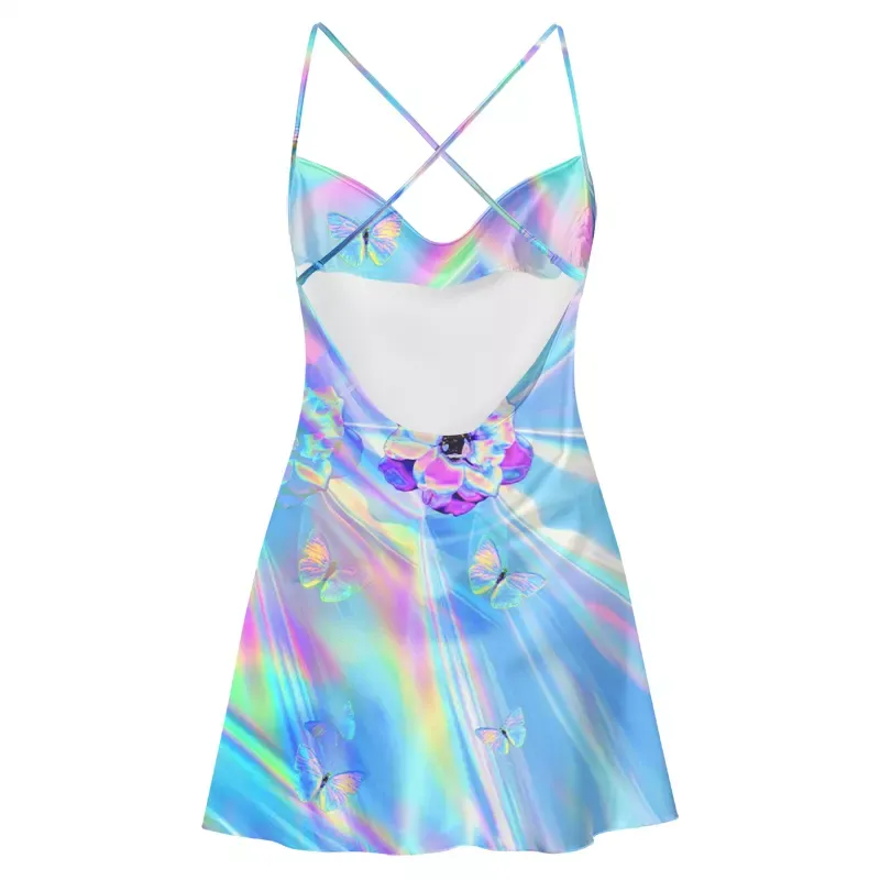Soulisfree Dream Wave Satin Mini Dress