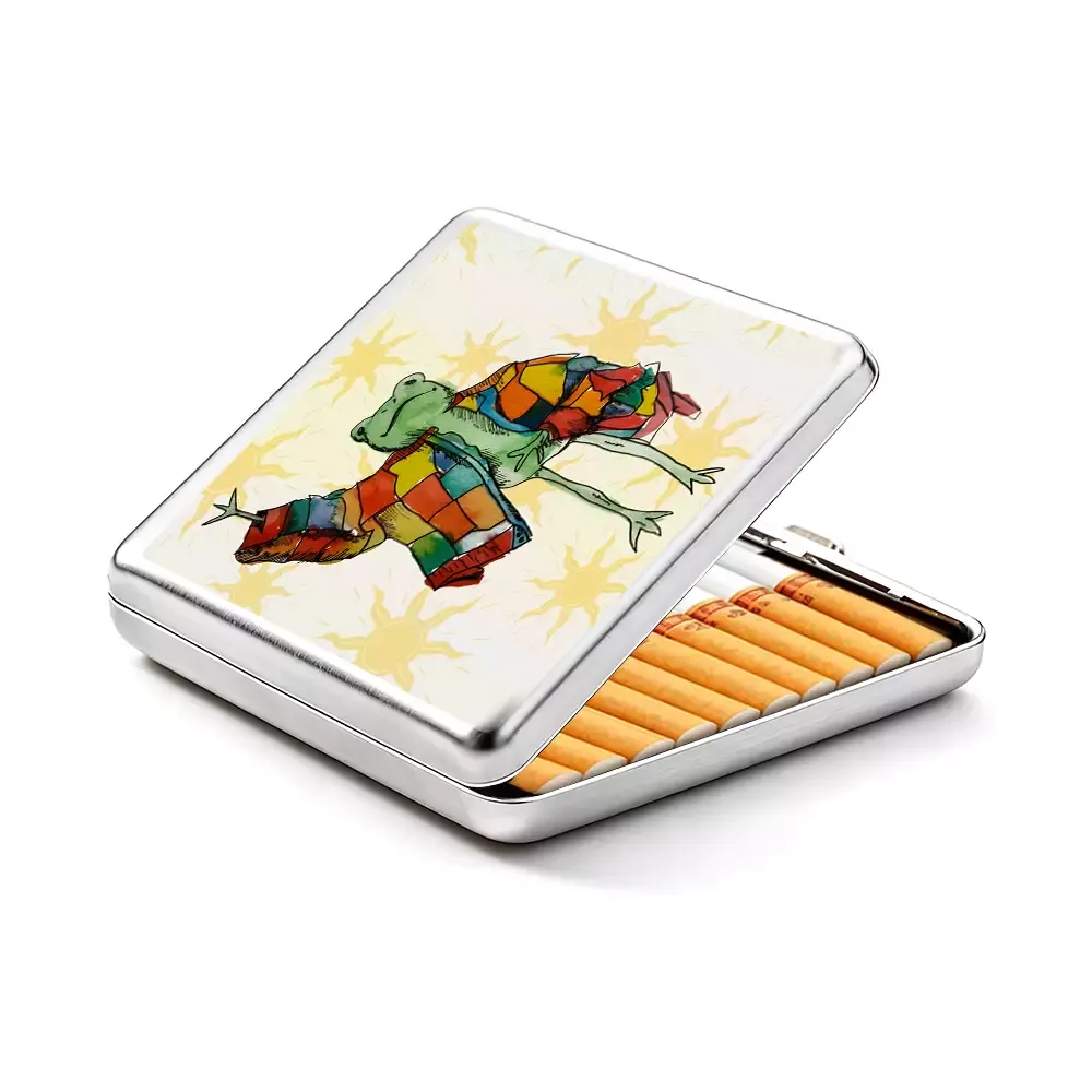 Soulisfree  Stylish Frog Metal Pocket Case