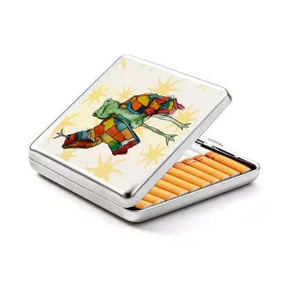 Soulisfree  Stylish Frog Metal Pocket Case