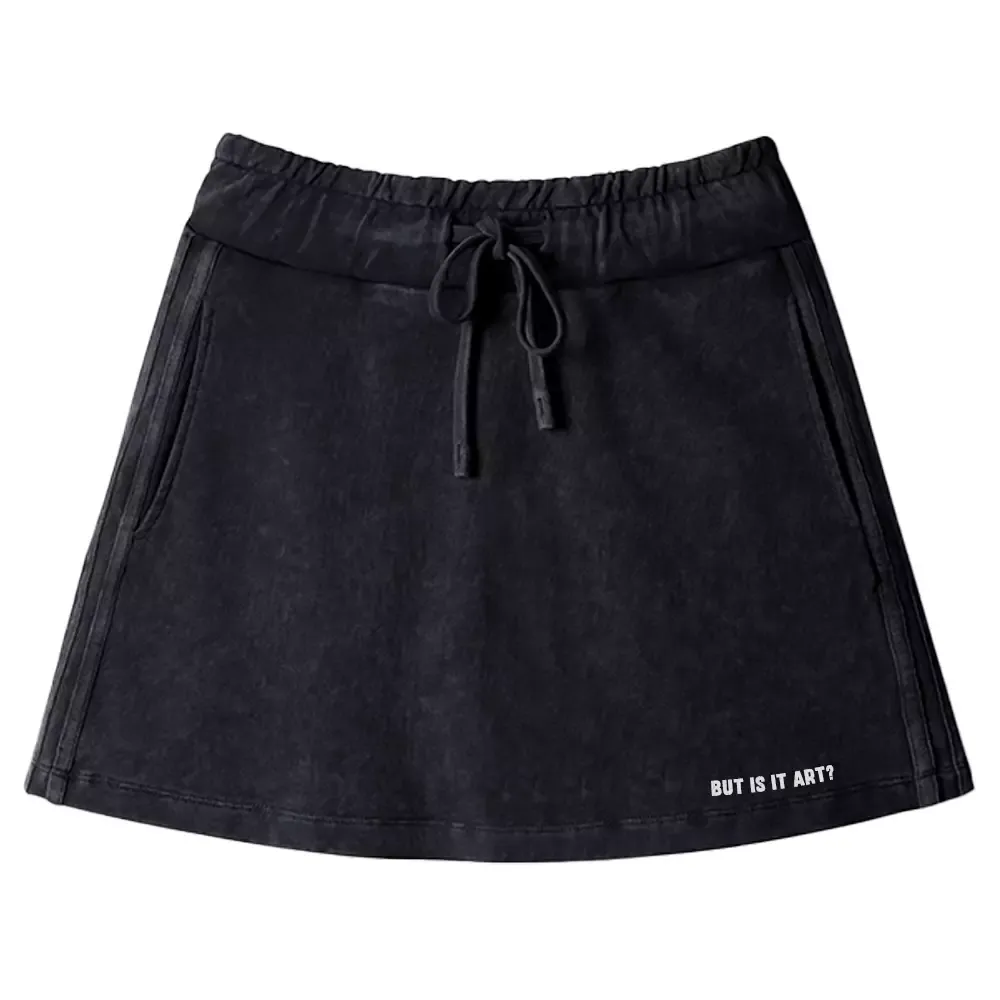 Is It Art 1 Washed A-line Mini Skirt