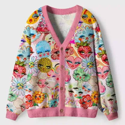 Dream Bloom Ugly Cardigan Sweaters