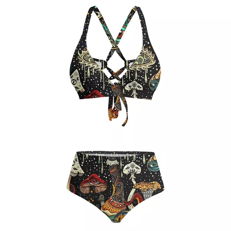Soulisfree   The Eyes of Nature Glitch Cross Bikini