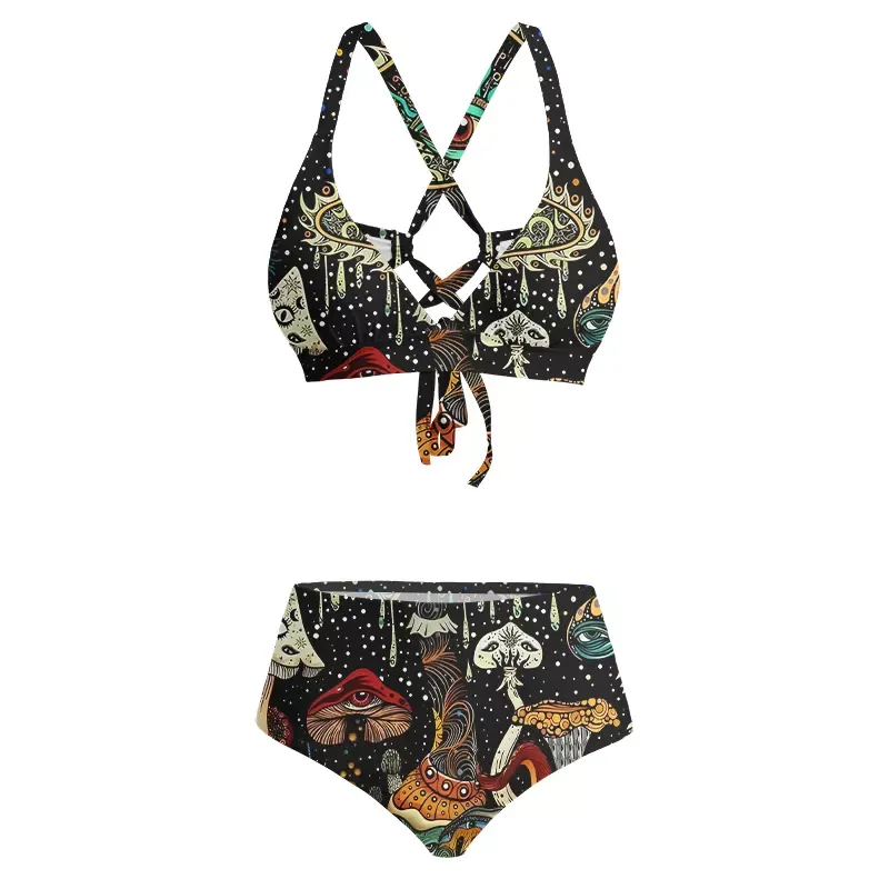 Soulisfree The Eyes of Nature Glitch Cross Bikini