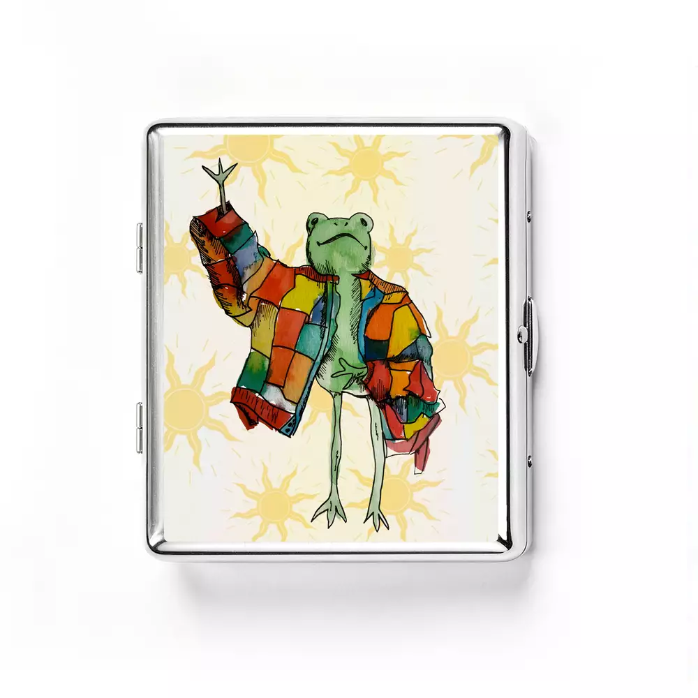 Soulisfree  Stylish Frog Metal Pocket Case