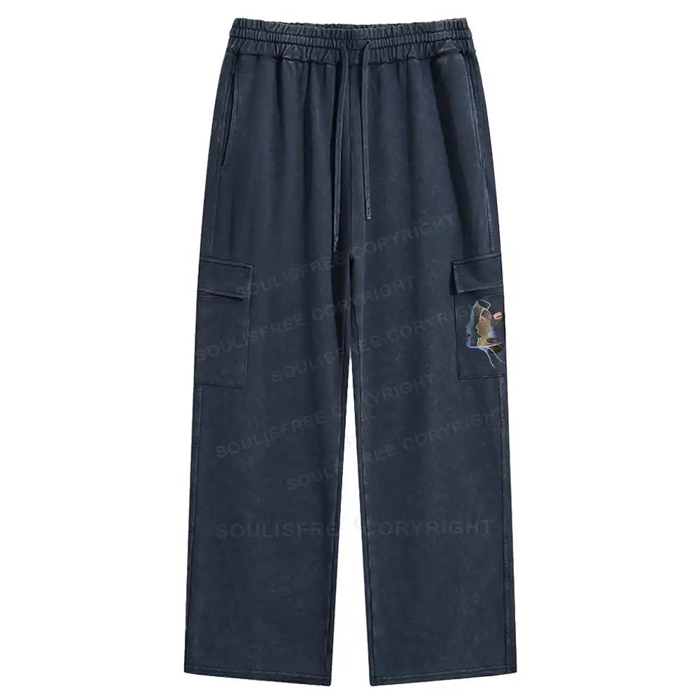 Layers of Masks Washed Cargo pants