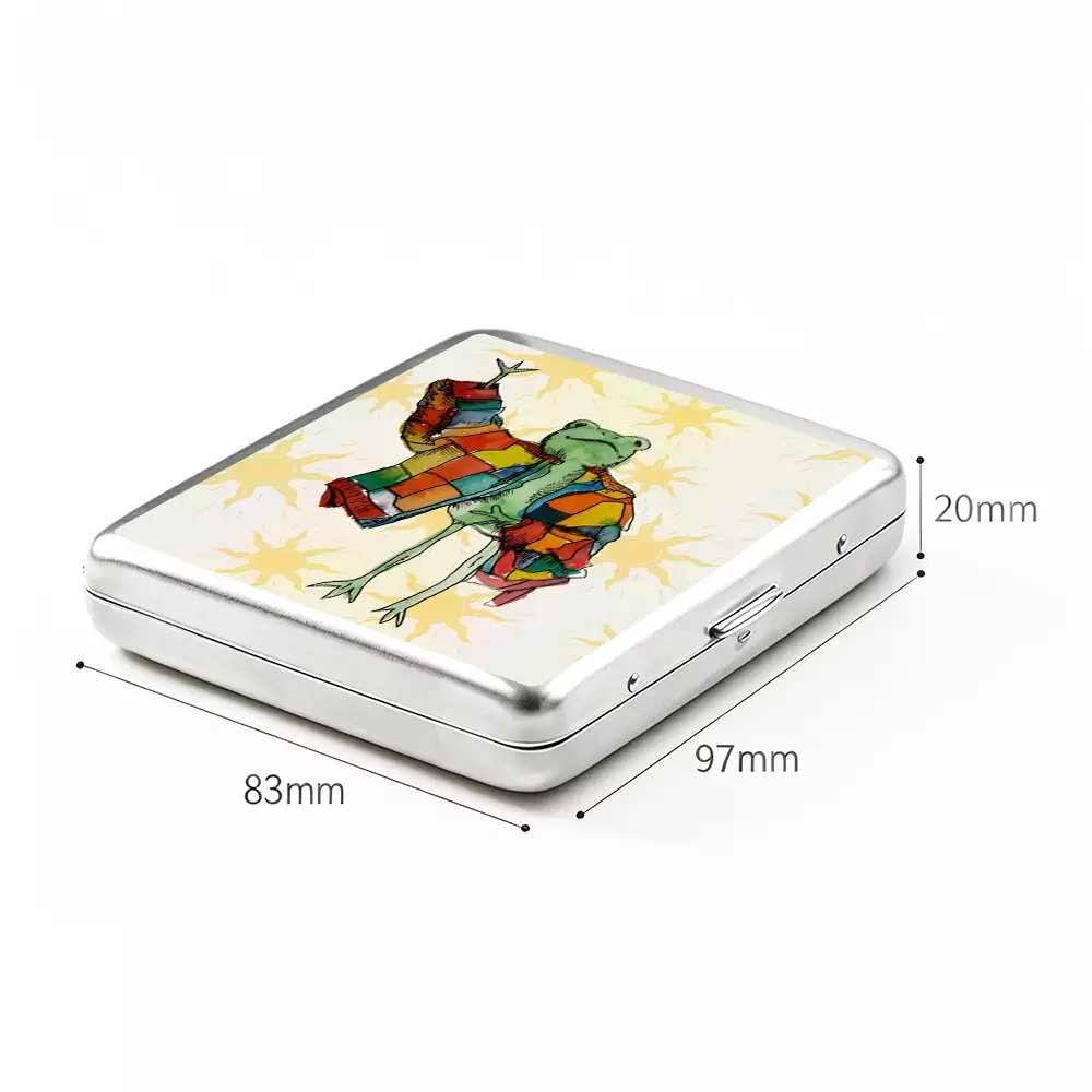 Soulisfree  Stylish Frog Metal Pocket Case