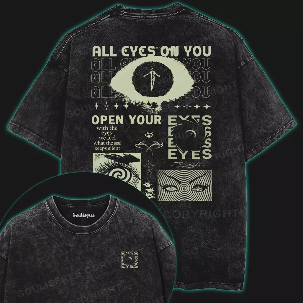 All Eyes On You Washed T-shirt