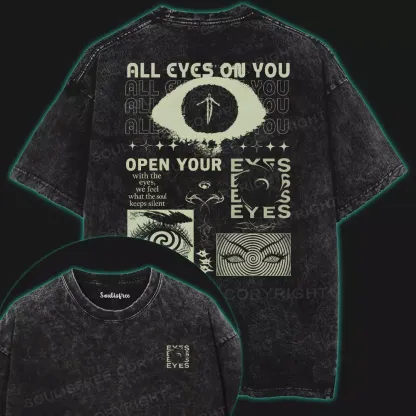 All Eyes On You Washed T-shirt