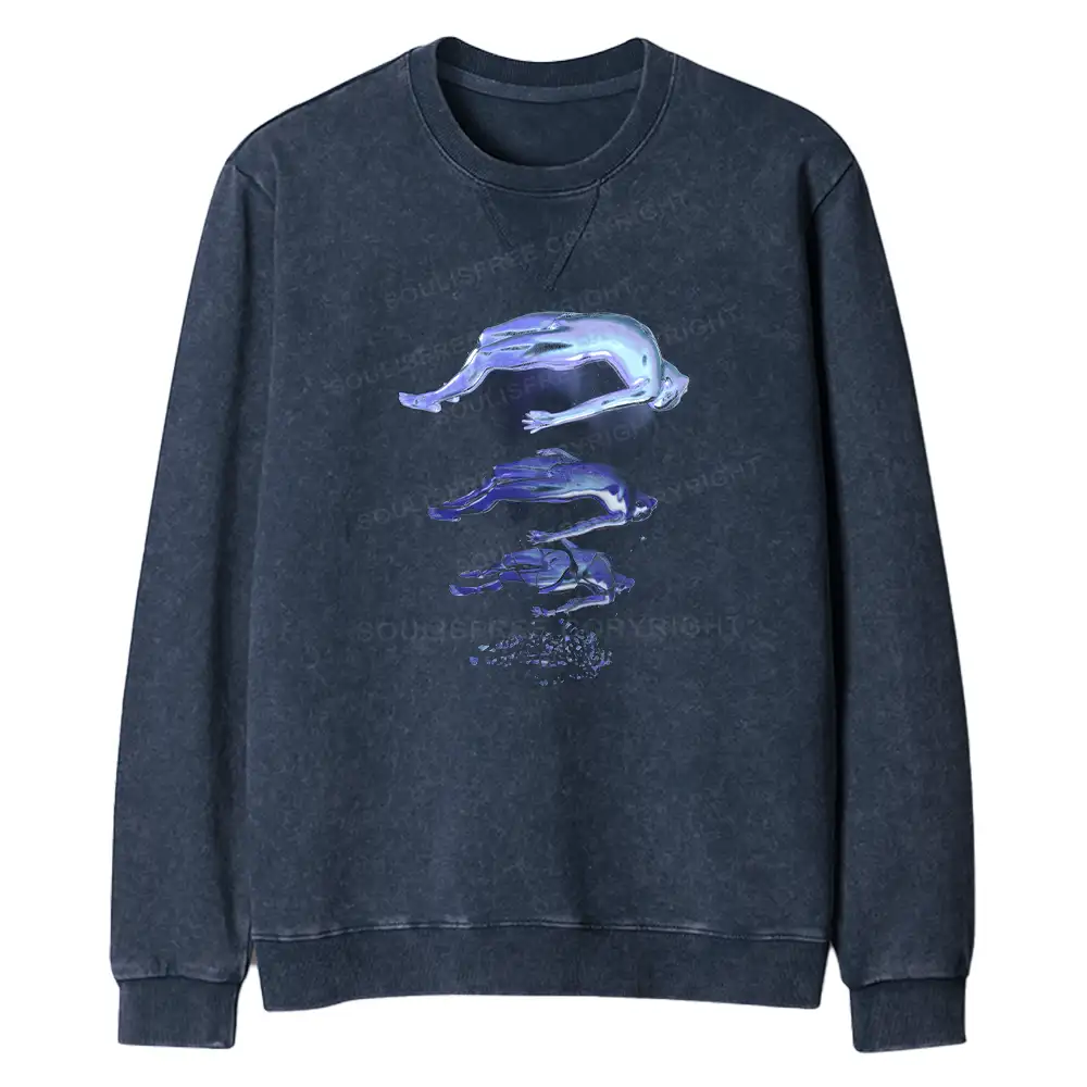 The Escape Of Consciousness Regular Fit Washed Sweatshirt