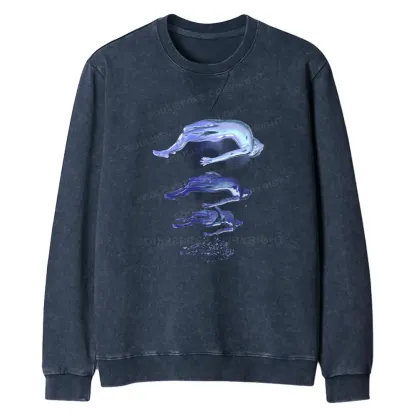 The Escape Of Consciousness Regular Fit Washed Sweatshirt