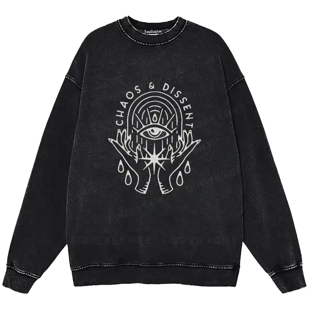 Eye of Rebellion Washed Sweatshirts