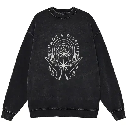 Eye of Rebellion Washed Sweatshirts