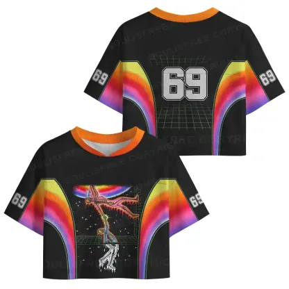 Digital Awakening Mesh Jersey Cropped Jersey