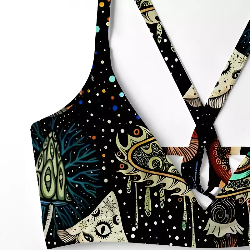 Soulisfree   The Eyes of Nature Glitch Cross Bikini