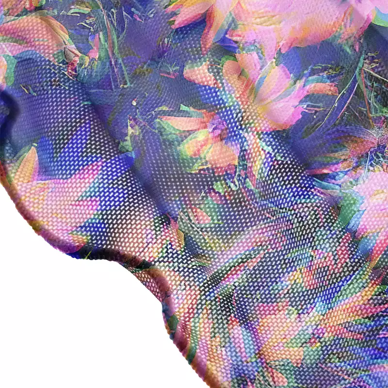 Soulisfree Iridescent Bloom  Sheer Mesh Cover Up