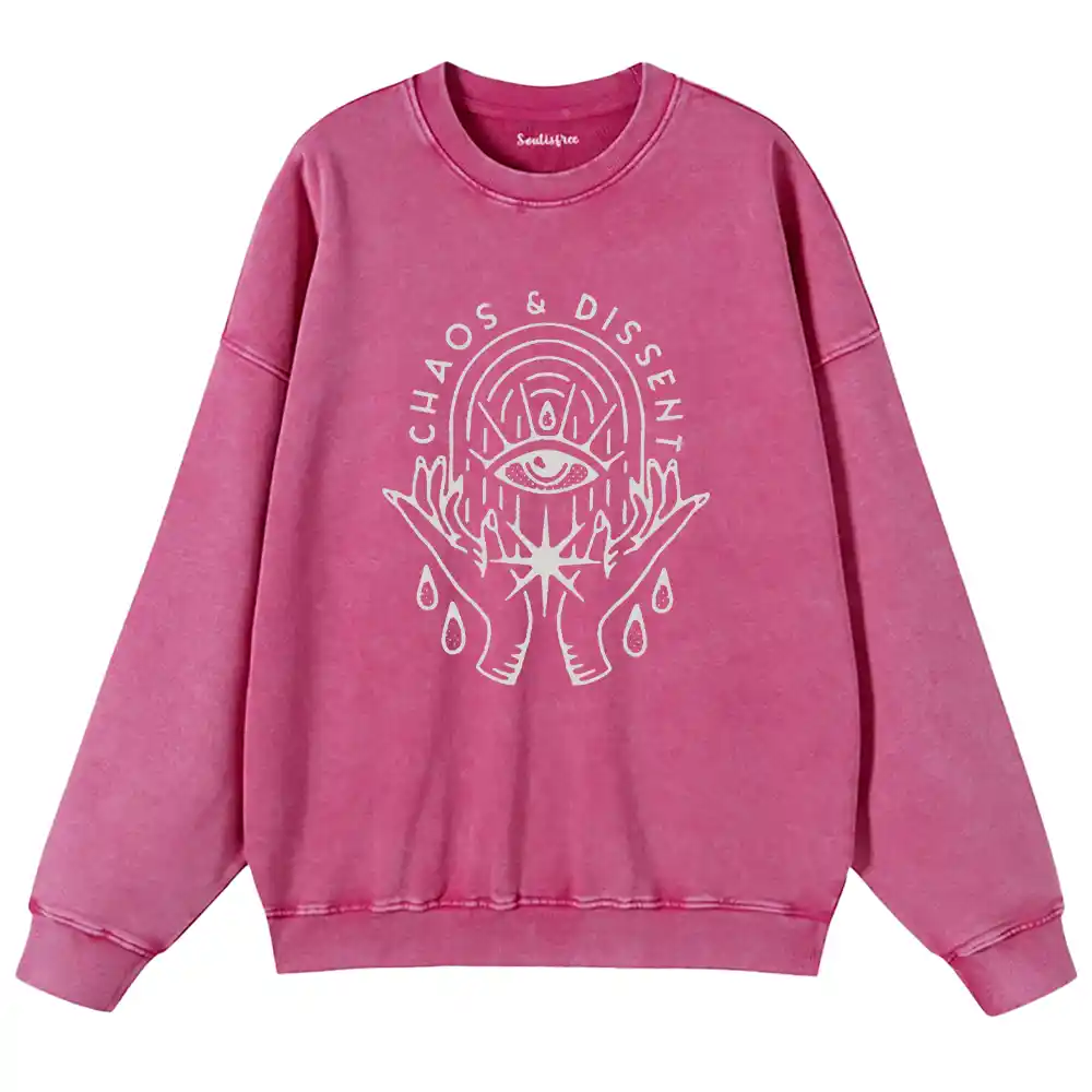 Eye of Rebellion Washed Sweatshirts