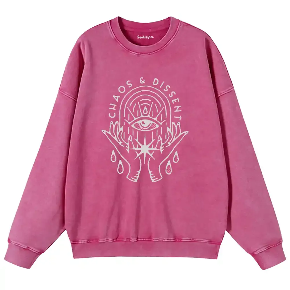 Eye of Rebellion Washed Sweatshirts