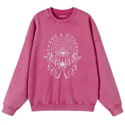 Eye of Rebellion Washed Sweatshirts