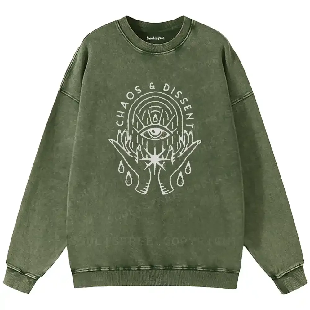 Eye of Rebellion Washed Sweatshirts