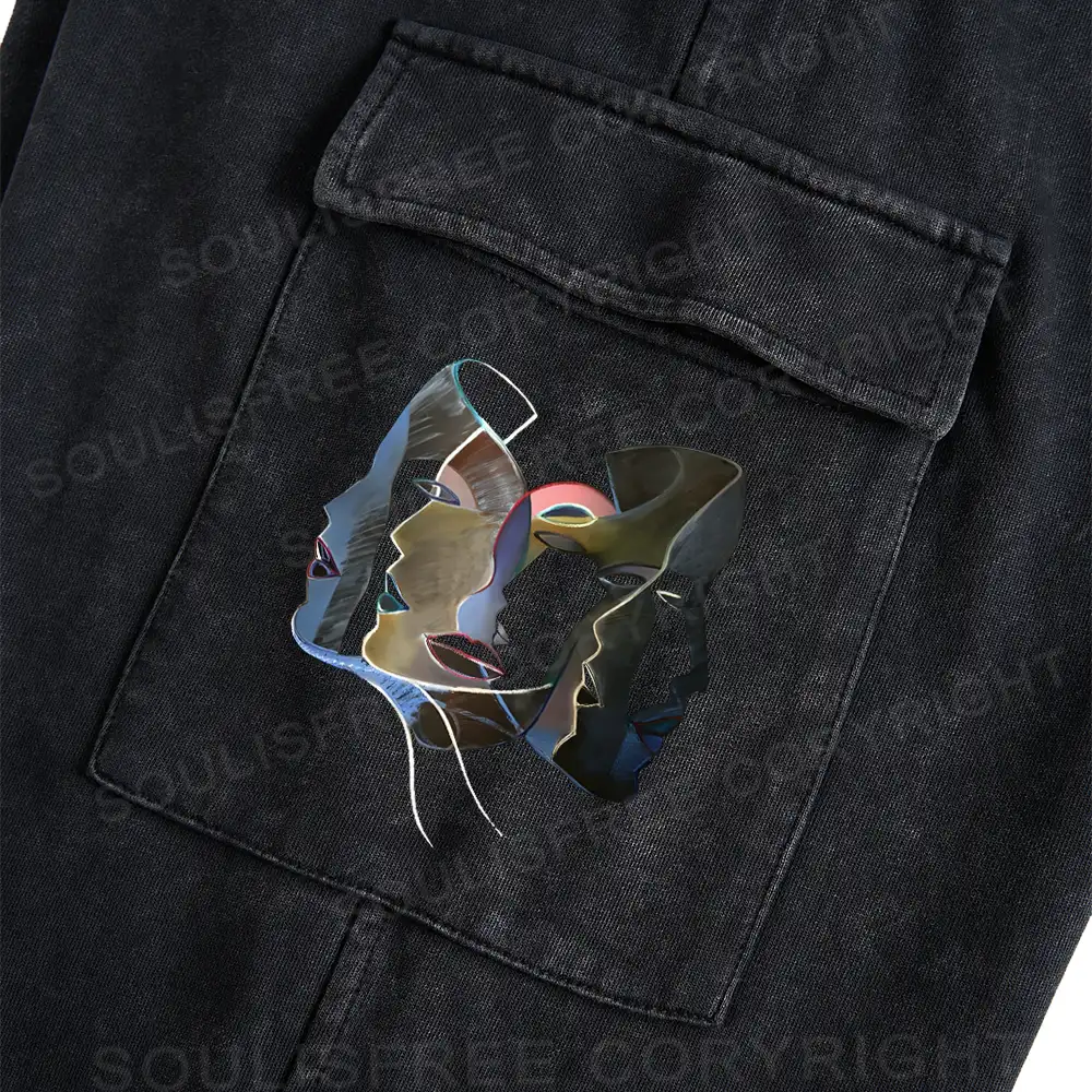 Layers of Masks Washed Cargo pants