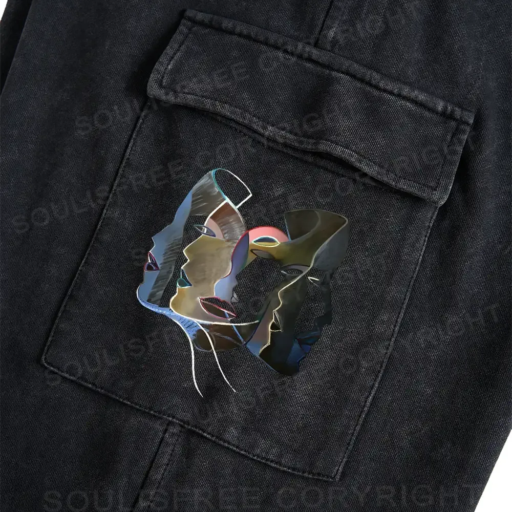 Layers of Masks Washed Cargo pants