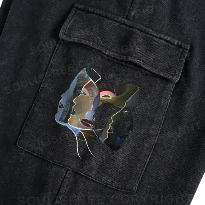 Layers of Masks Washed Cargo pants