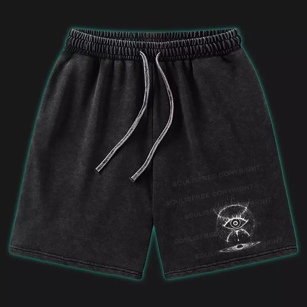 The Cosmic Observer Washed Shorts