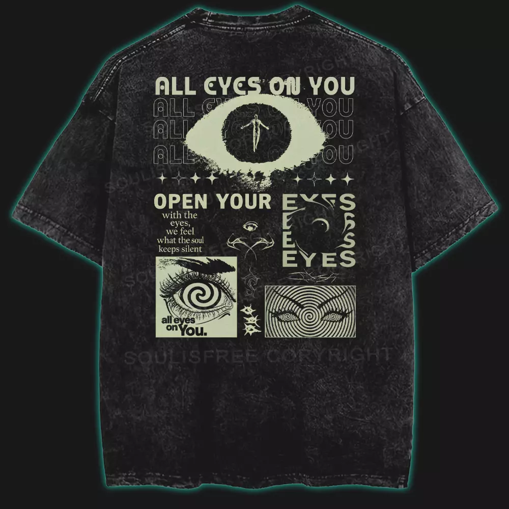 All Eyes On You Washed T-shirt