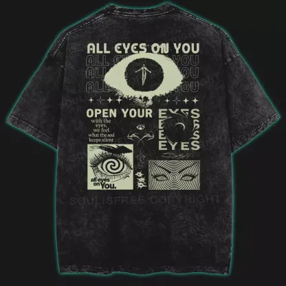 All Eyes On You Washed T-shirt