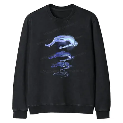 The Escape Of Consciousness Regular Fit Washed Sweatshirt