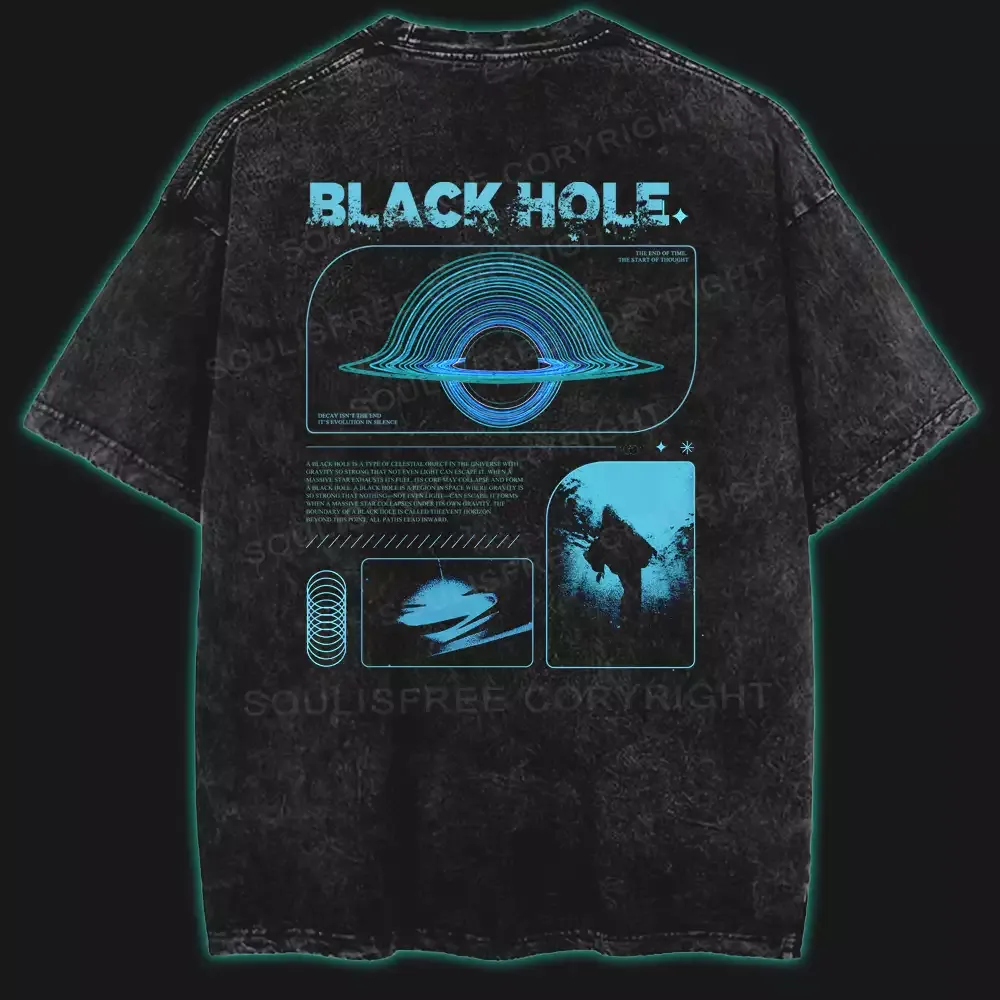 Designed Devourer of Light Washed Space T-shirt