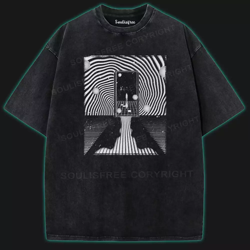 Find Your Soul Washed Space T-shirt