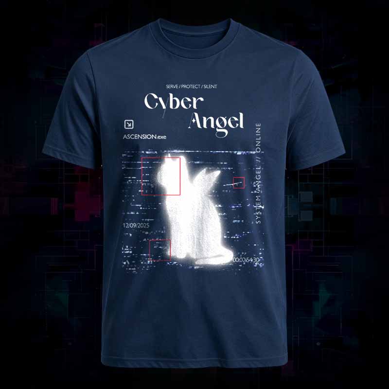 Soulisfree Cyber Angel Cat  Classic Tee